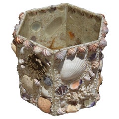 Hexagon Nautical Seashell Basket