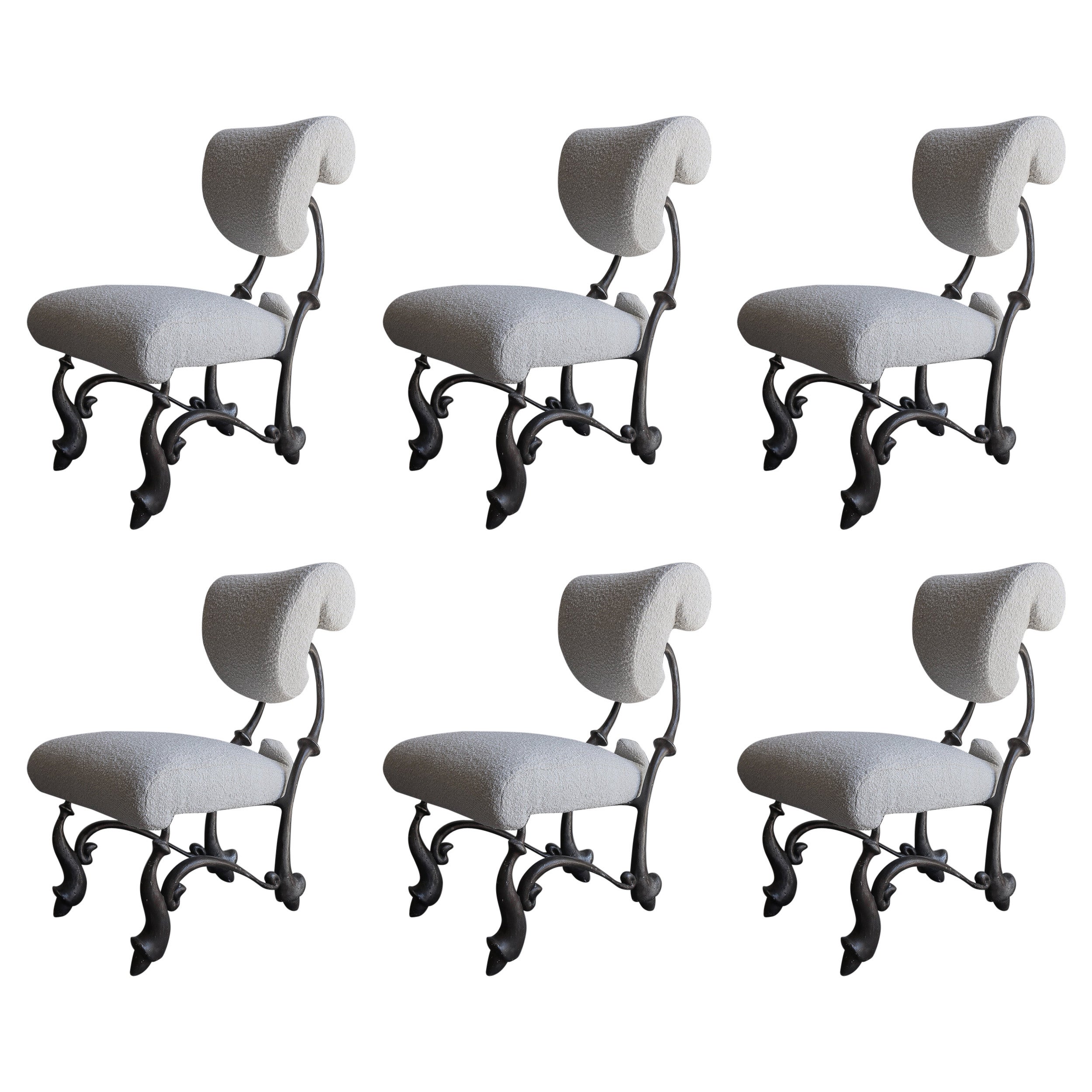 Iridium Ballet Chairs by Jordan Mozer, Set of 6