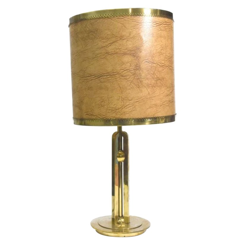 Modernist Brass Desk Lamp For Sale