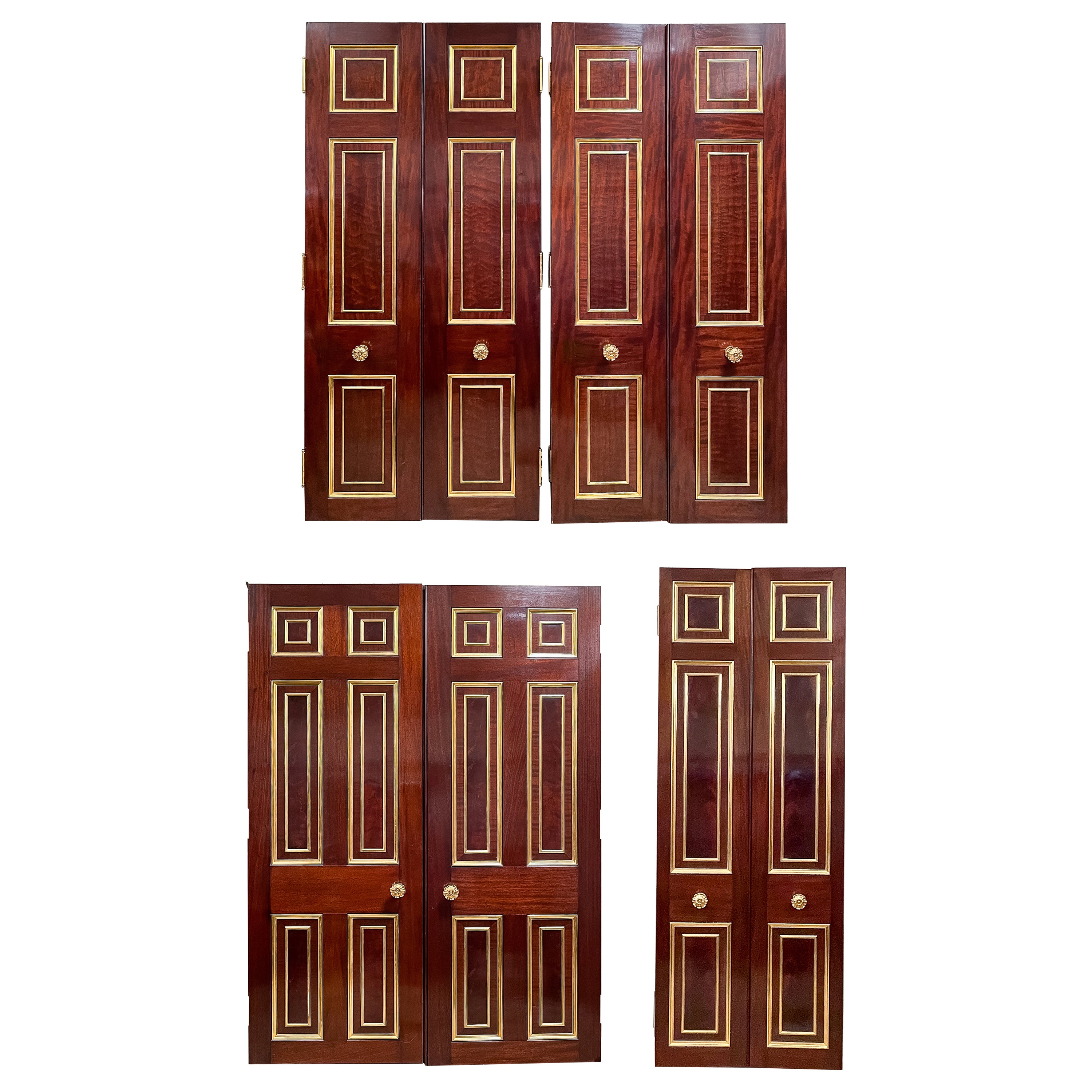 Suite of Mahogany Entrance Doors For Sale