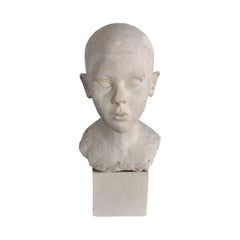 Antique Plaster Bust of a Child, circa 1900