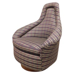 Retro Mid-Century Modern Adrian Pearsall Rock Swivel Lounge Chair