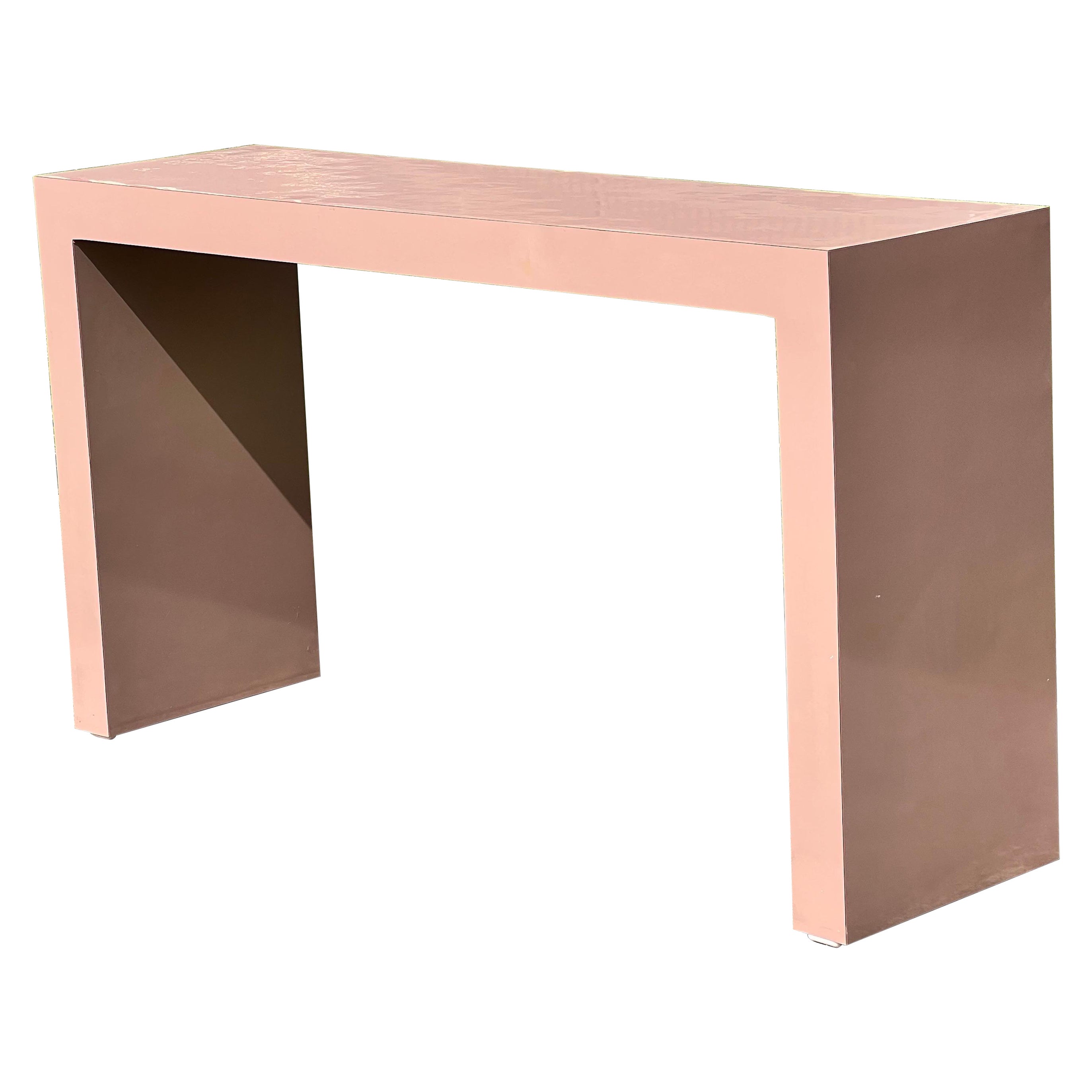Postmodern Custom Maurice Villency Lacquer Laminate Console Table