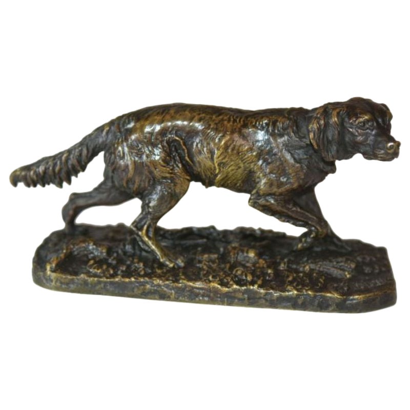 Hunting Dog by Pj Mêne Probably a 19th Century Spaniel For Sale
