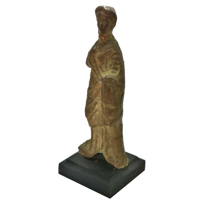Ancient Terracotta Tanagra, 'Restored' For Sale
