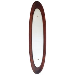 Italian Mid-Century Oval Wall Mirror