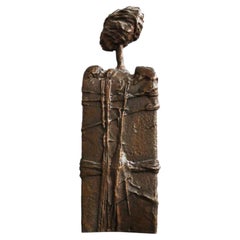Anthropomorphic Bronze by Sebastiano Fini (1949-2003)