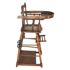 Antique Baby High Chair with 1900 System