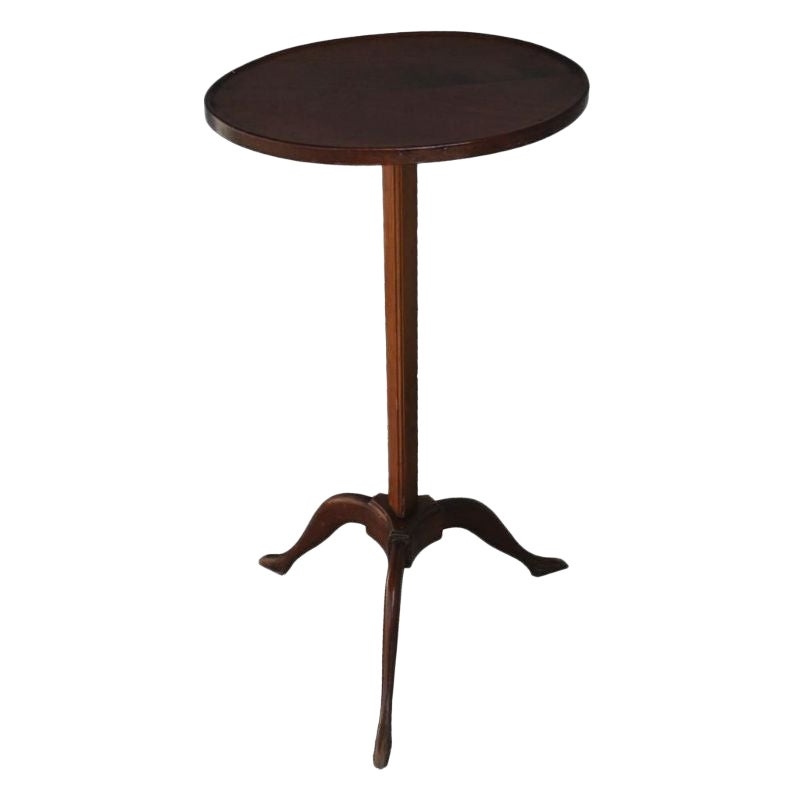 Small Tripod Pedestal Table in Walnut, 1900