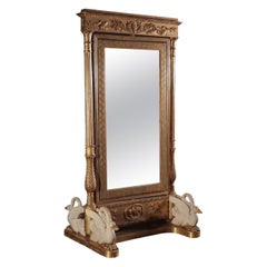 Antique Swiveling Mirror, Empire, France, 19th Century