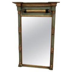 19th Century Regency Moss Green Gilt Mirror or over Mantle