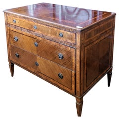 Used Louis XVI Chest of Drawers with 3 Drawers, 18th Century