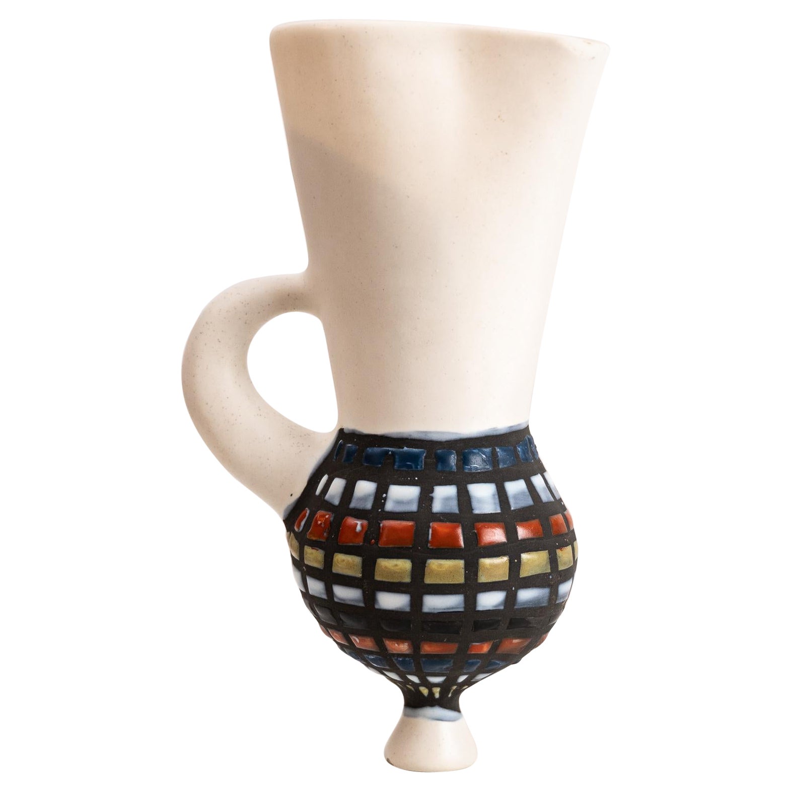 Tasca da parete in ceramica di metà secolo di Roger Capron "Vase Murale in vendita
