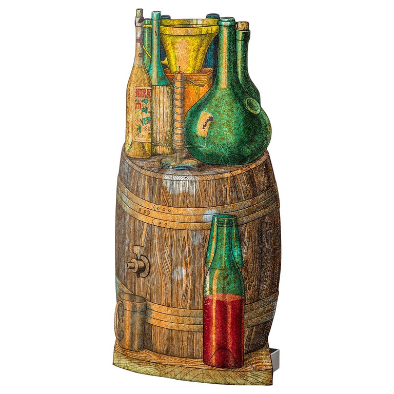 Porte-prpluies à motifs Cpelli (Hts) de Piero Fornsetti En vente