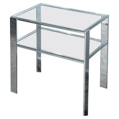 Glass and Chrome Table