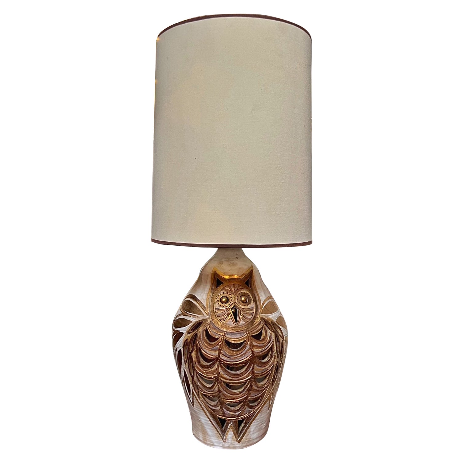 Georges Pelletier Owl Lamp