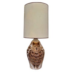 Vintage Owl Table Lamp by Georges Pelletier