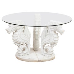 Vintage LA Sieliff and Company Sea Horse Side Table