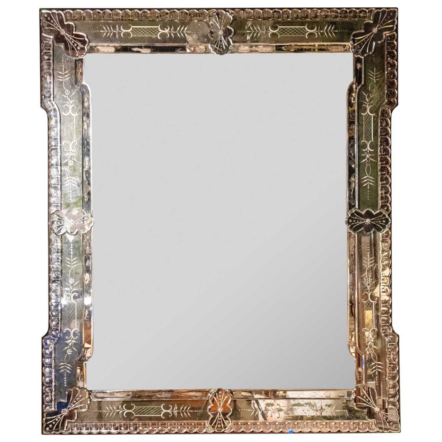 Large Venetian Mirror For Sale