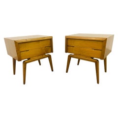 Mid-Century Edmund Spence Champagne Nightstands