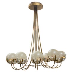 1970s Mid Century Oversize Italian Chandelier