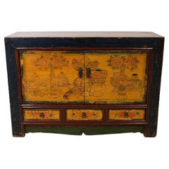 Late 19th Century Antique Chinese Mongolia Cabinet/Buffet Table, Sideboard