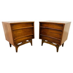 Mid-Century Young Manufacturing Walnut Nightstands