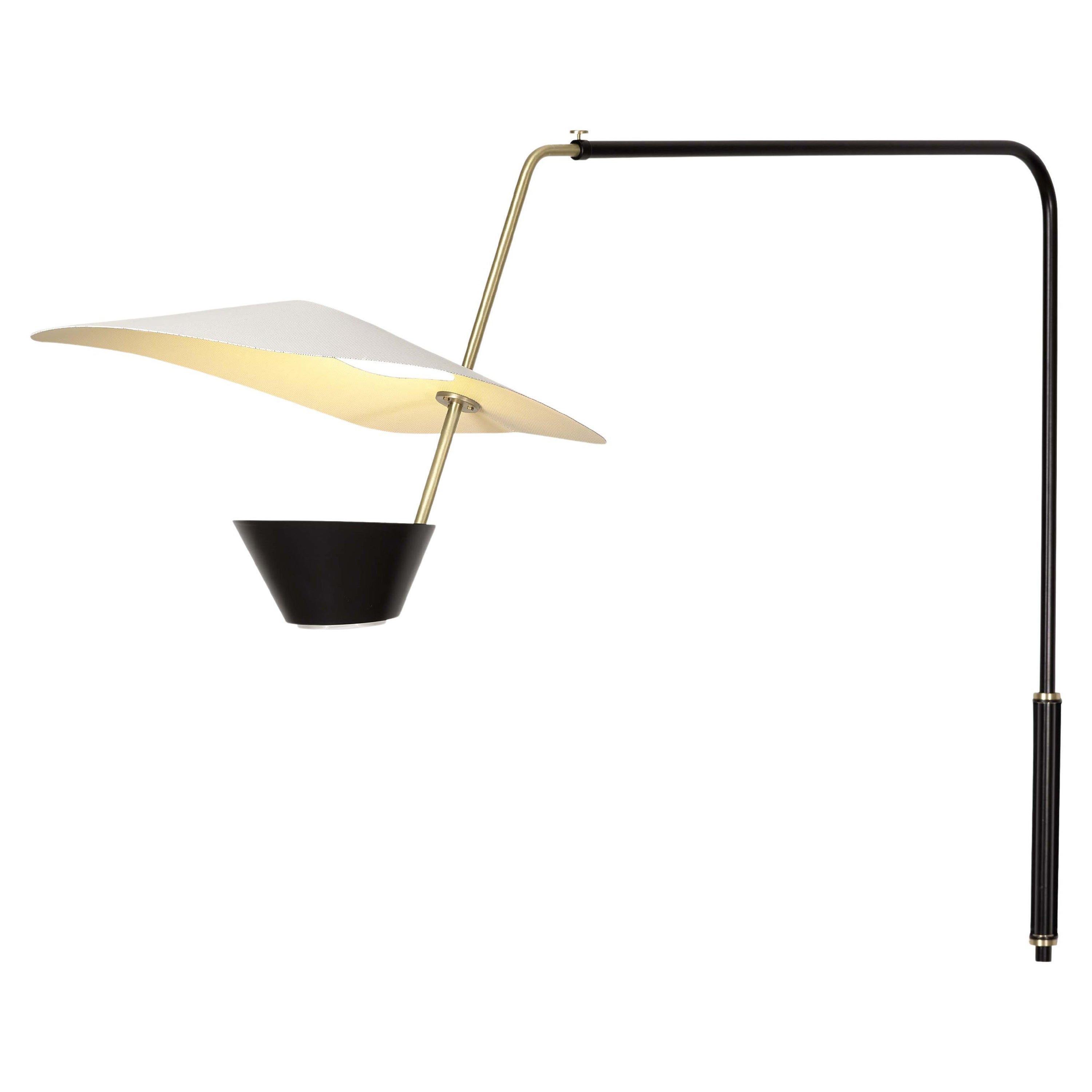 Large Pierre Guariche 'G25' Articulating Wall Lamp for Sammode Studio For Sale