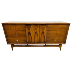 Mid-Century Broyhill Brasilia Walnut Triple Dresser