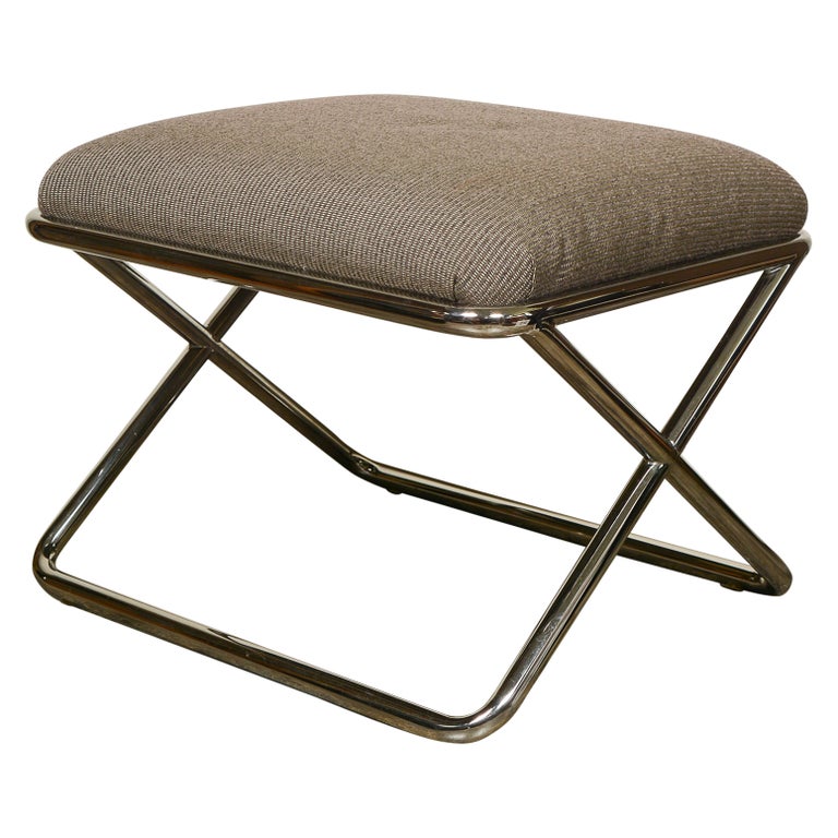 Chrome X Base Stool by Swaim Originals For Sale at 1stDibs xbase stool
