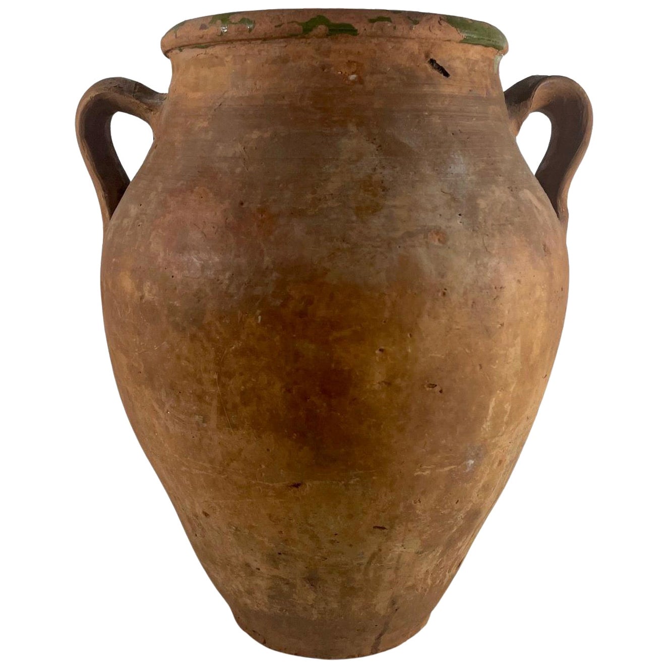 Antique Terracotta Amphora Olive Oil Pot.  