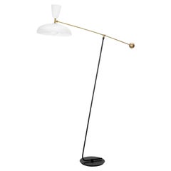 Grand lampadaire « G1 » de Pierre Guariche pour Sammode Studio en blanc