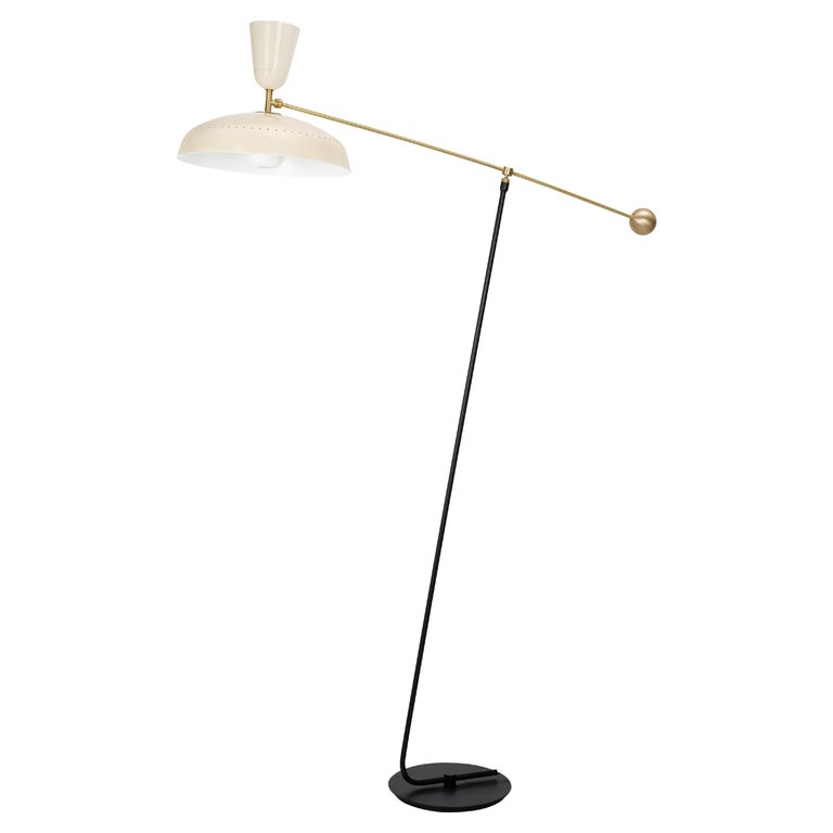 Large Pierre Guariche 'G1' Floor Lamp for Sammode Studio in Chalk For Sale  at 1stDibs | guariche meaning
