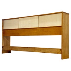 Paul McCobb Midcentury King Size Headboard Bed with Storage - Planner Group 