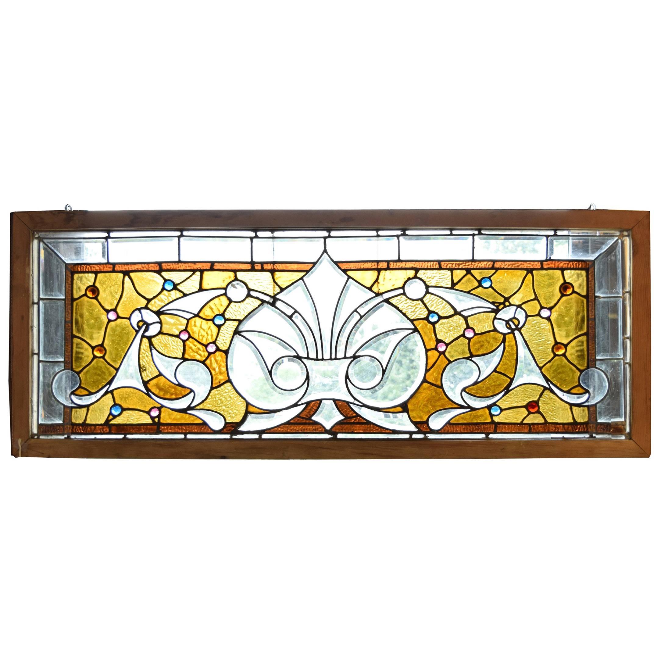American Stained and Beveled Glass Window