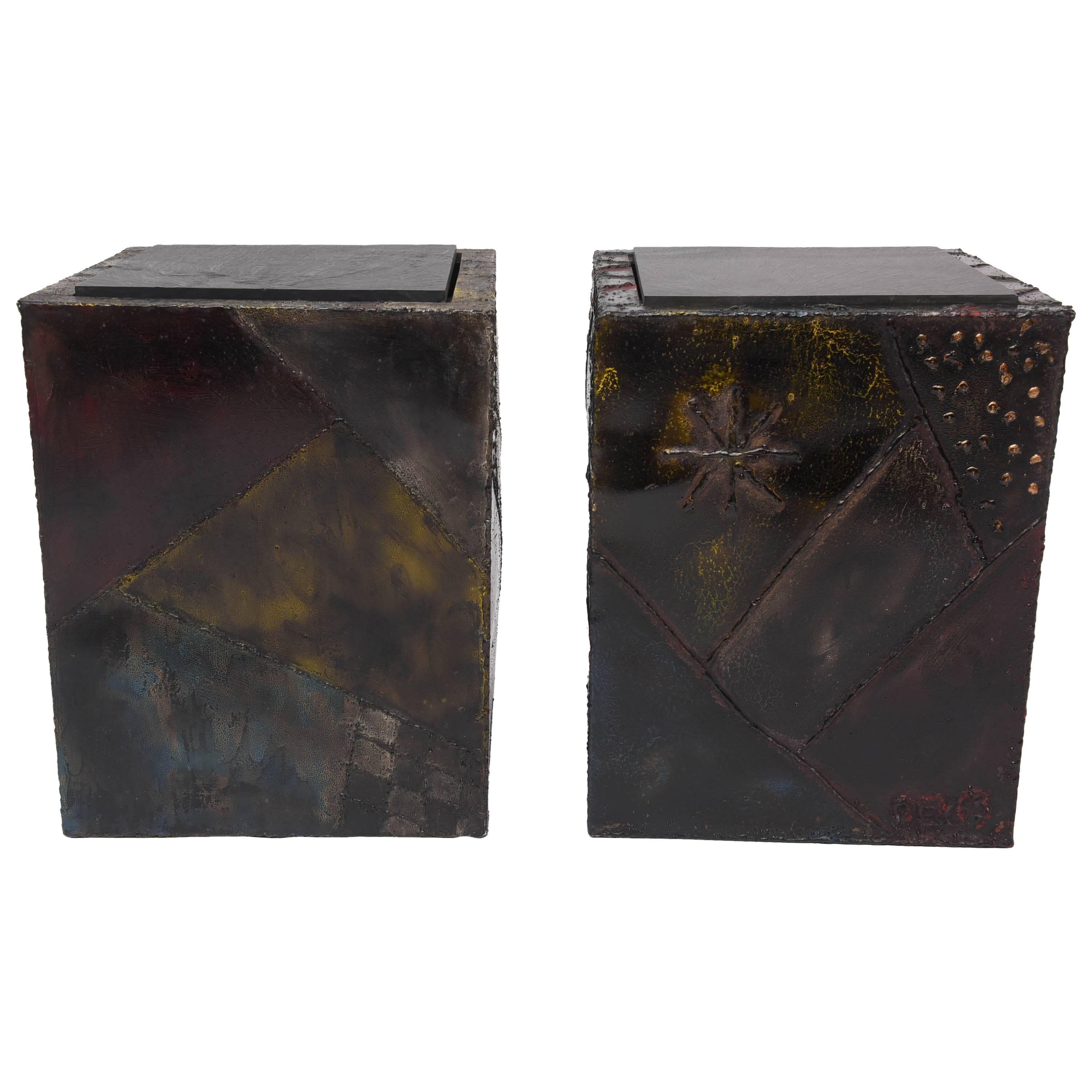 Paul Evans Welded Metal Cubes For Sale