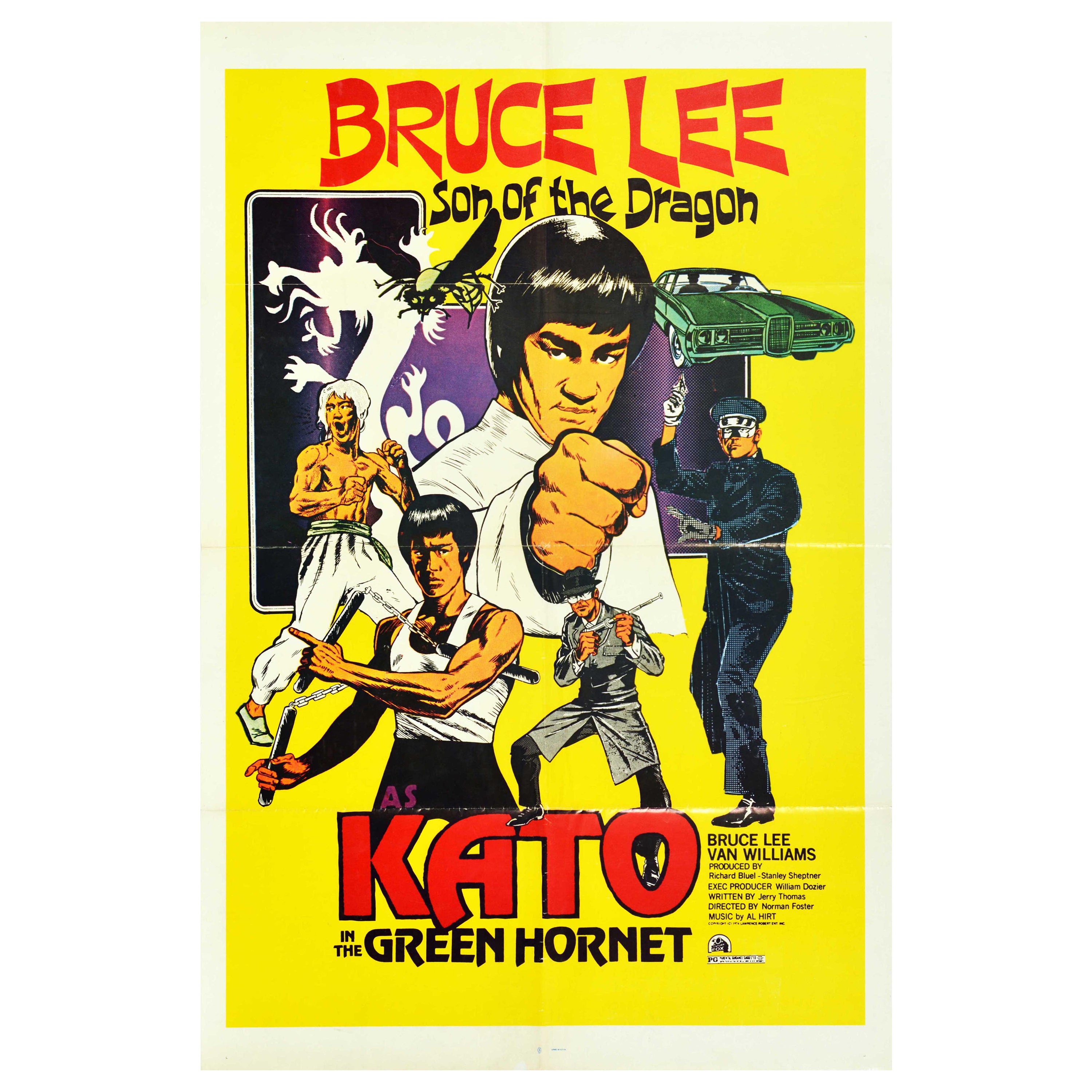 Original Vintage Bruce Lee Film Poster Son Of The Dragon Kato The Green  Hornet For Sale at 1stDibs | bruce lee son, bruce lee poster in movie