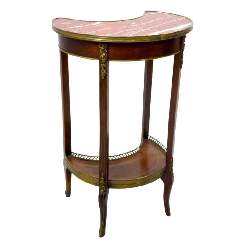 Louis XVI Style Mahogany Bedside Table, 19th Century For Sale
