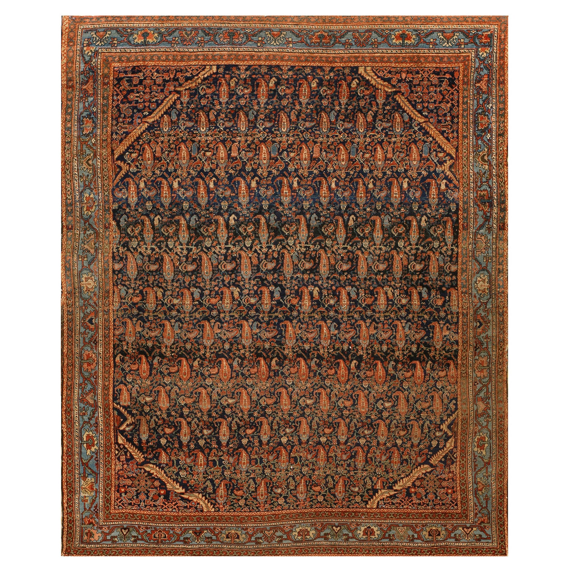 Late 19th Century Persian Malayer Carpet ( 5' x 6' 2'' - 152 x 188 cm ) For Sale