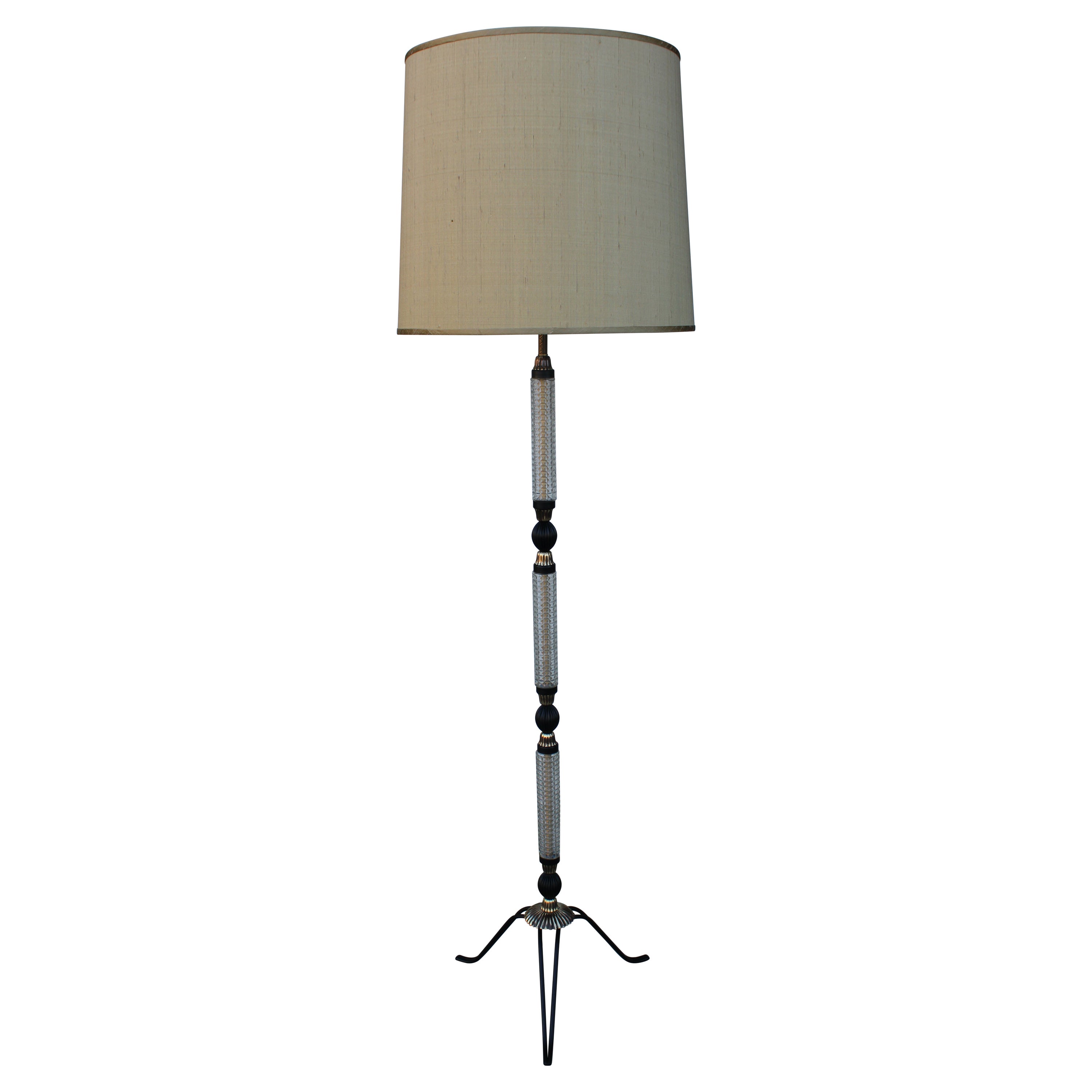 Floor lamp with glass rods at 1stDibs rod floor lamp