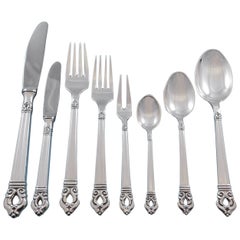 Acorn by Codan Mexican Sterling Silver Flatware Set for 12 Service 99 Pieces