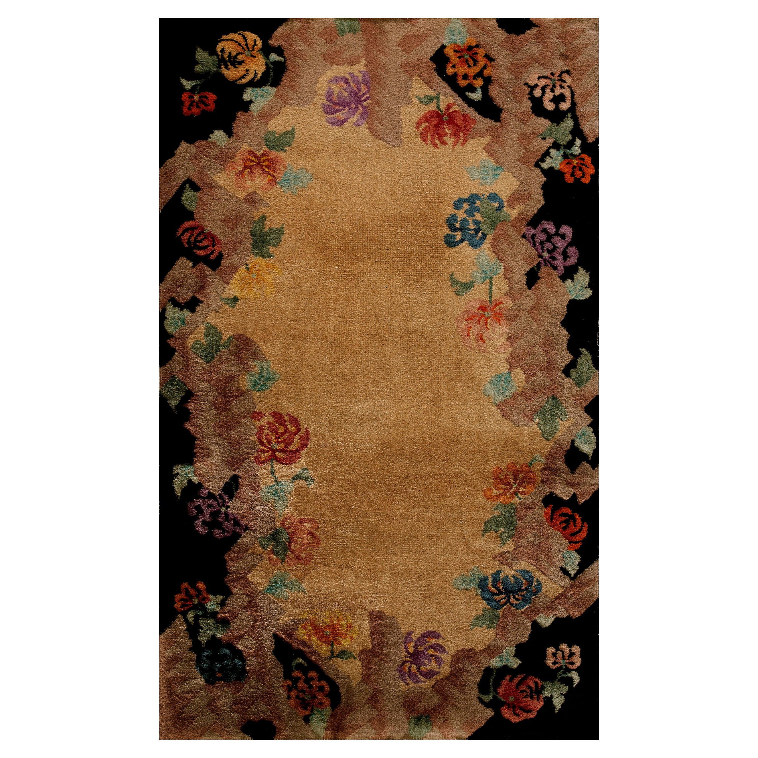 1920s Chinese Art Deco Rug by Nichols Workshop ( 3' x 4'8'' - 92 x 142 ) For Sale