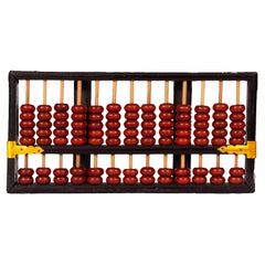 Antique Chinese Abacus Made by Lotus Flower