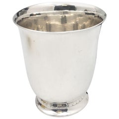 Georg Jensen by Nielsen Hammered Sterling Silver 1930s Large Kiddush Cup #516