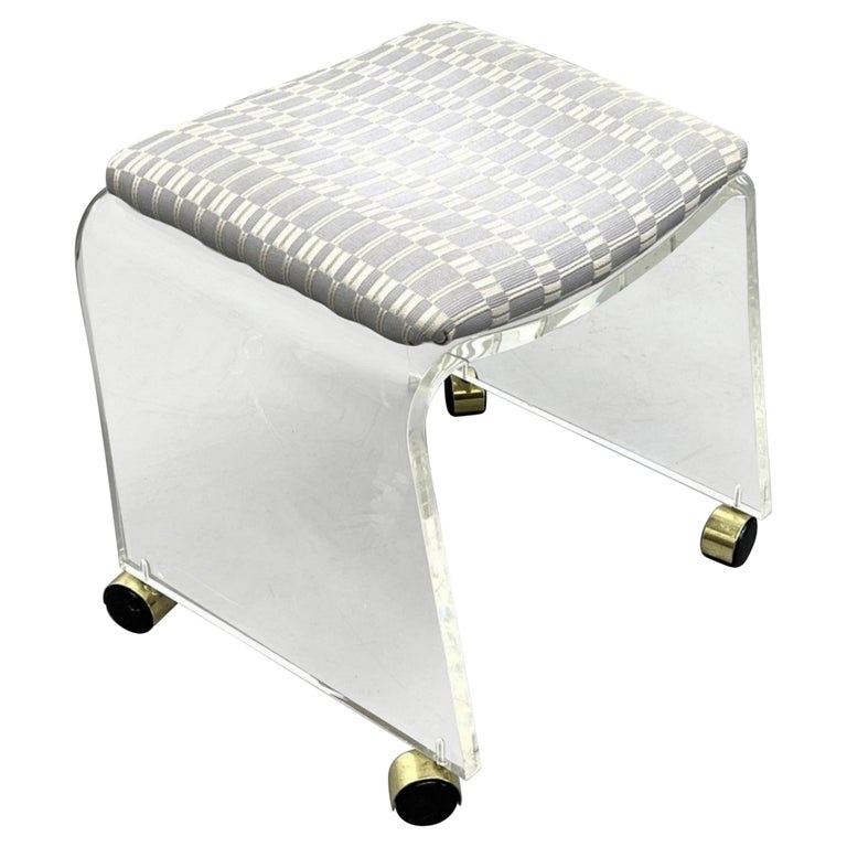 Curved Lucite Vanity Stool Bench For Sale at 1stDibs odm lucite