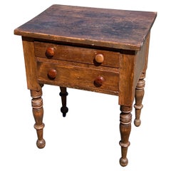 19th Century Two Drawer Sewing Stand