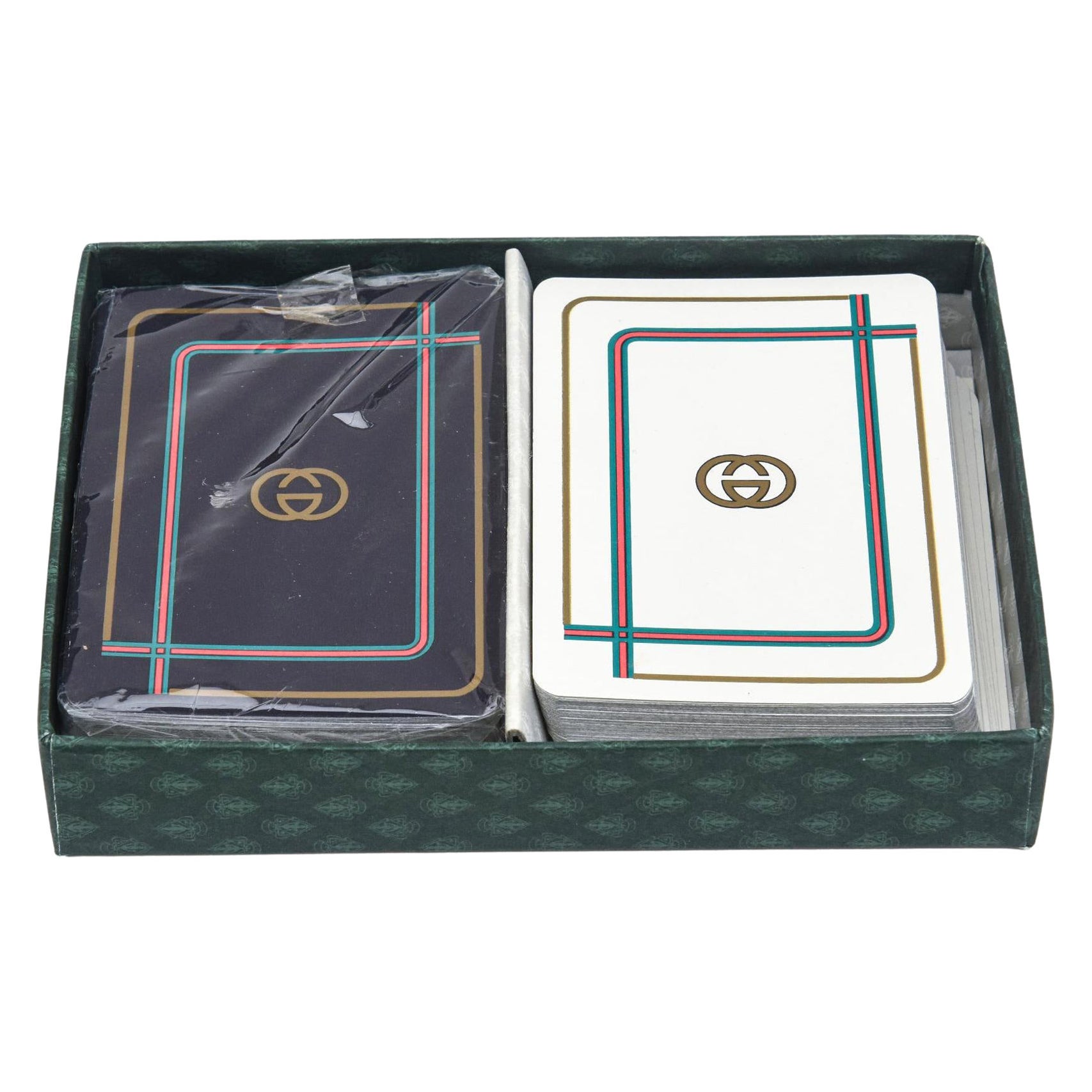 Vintage Iconic Gucci Double Deck Playing Cards Game Poker