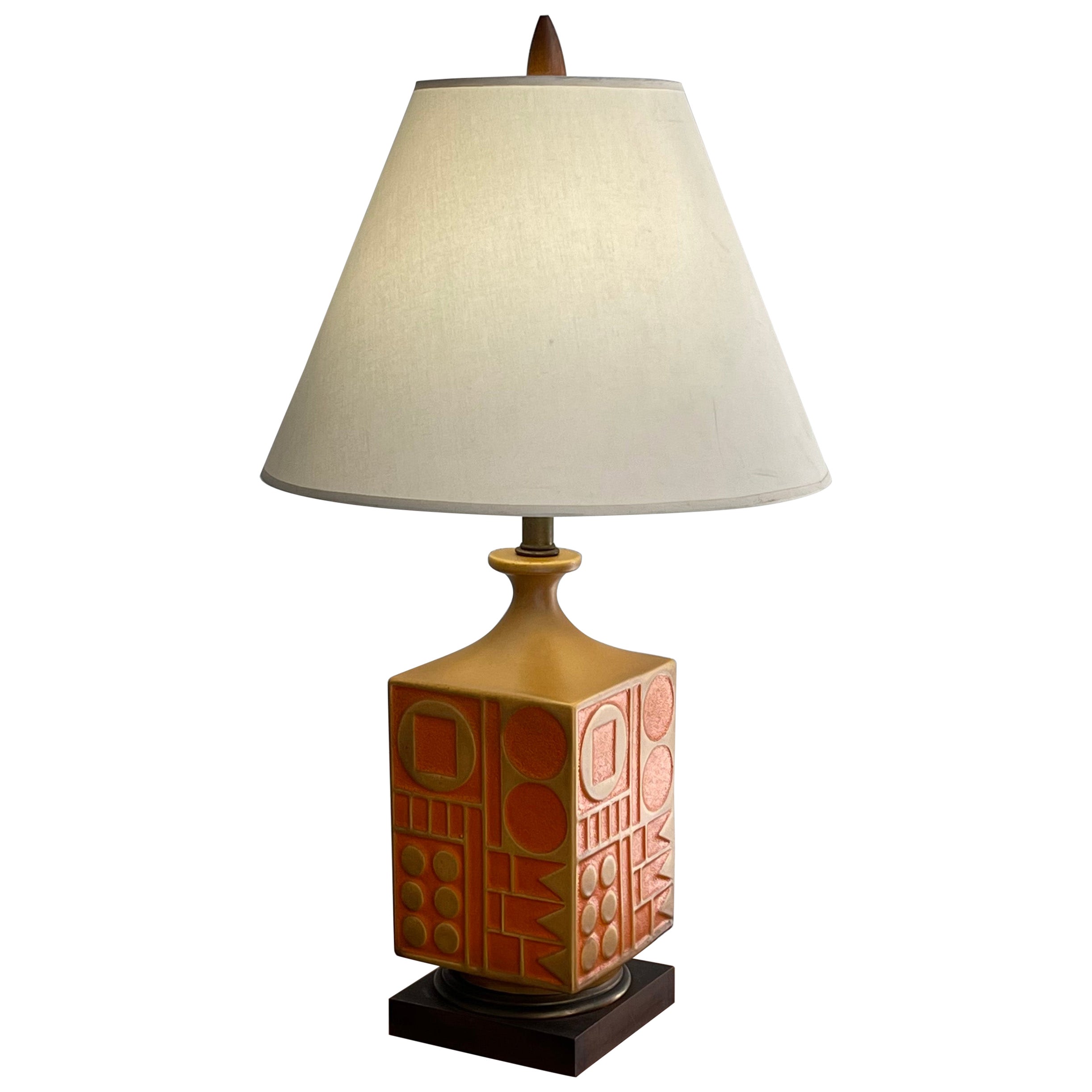 Mid-Century Modern Geometric Table Lamp by Westwood Studios For Sale