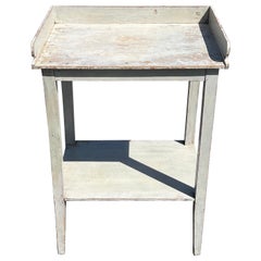 Antique 19th Century White Painted Pine Washstand