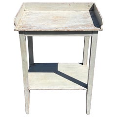 19th Century White Painted Pine Washstand